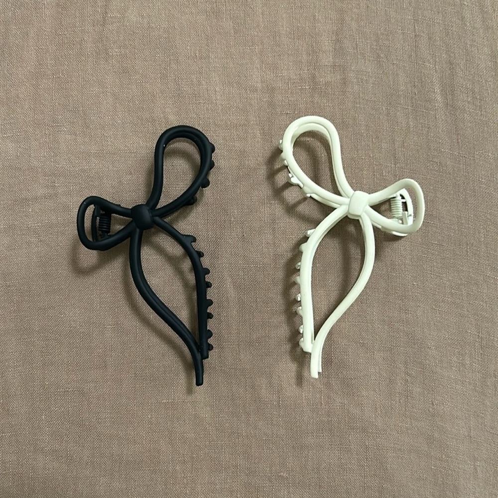 Bow Claw Clips - Set of 2